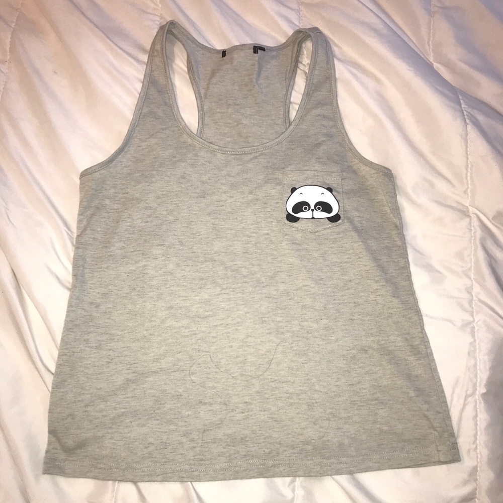 Tank with panda in the pocket